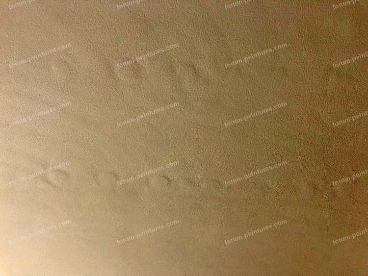 bulles peinture plafond